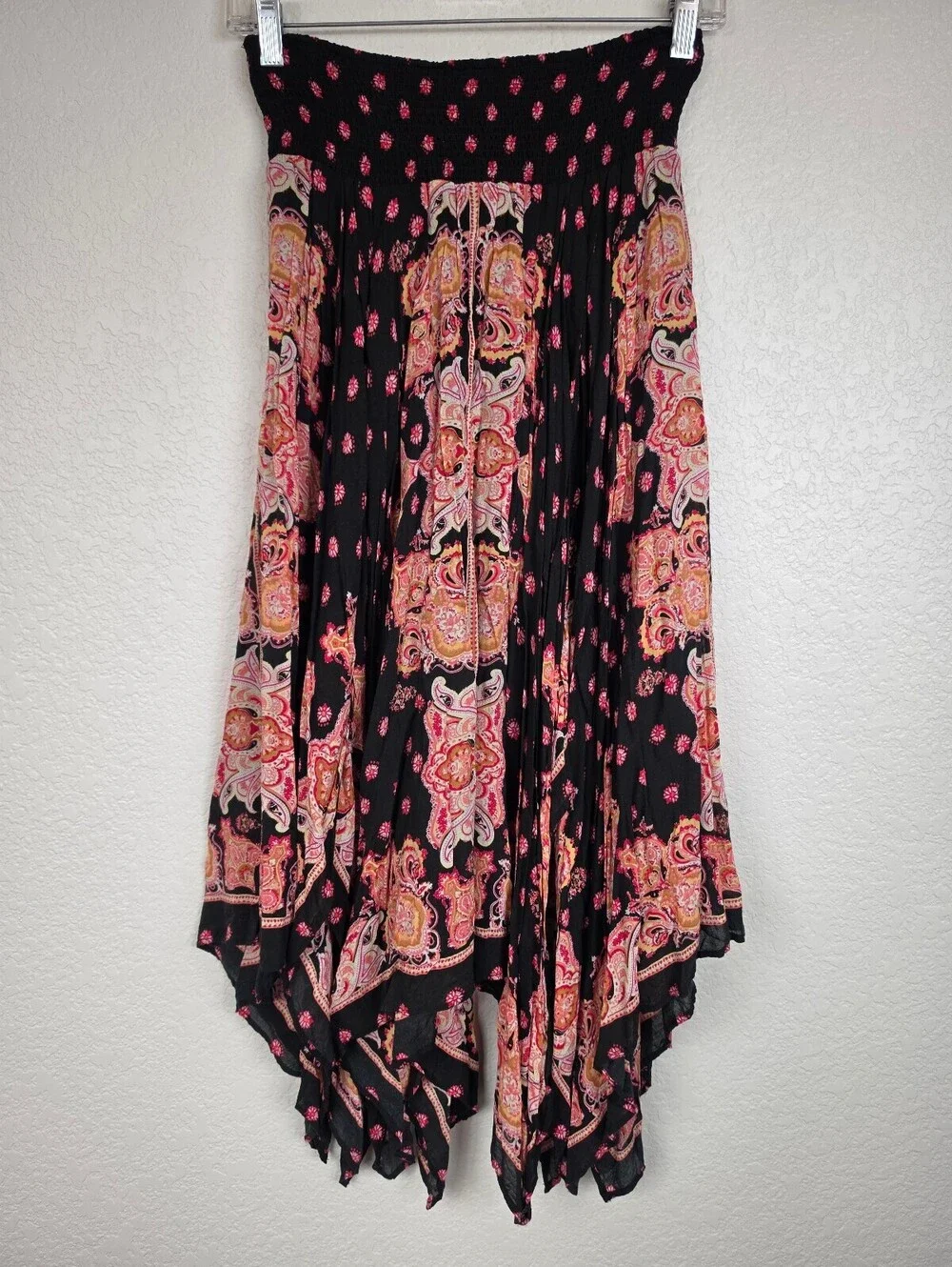 Free People Rayon Handkerchief Hem Skirt Medium